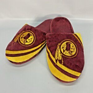 Washington Redskins NFL Plush Medium Logo Foco Slippers Mens Size Small 7-8